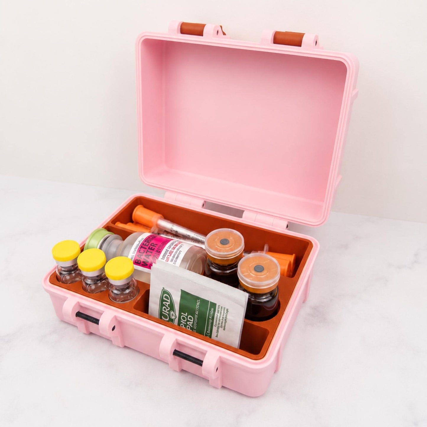 Vial and Syringe Organizer Case | 3D Printed Peptide Storage | Holds 3ml and 10ml Vials