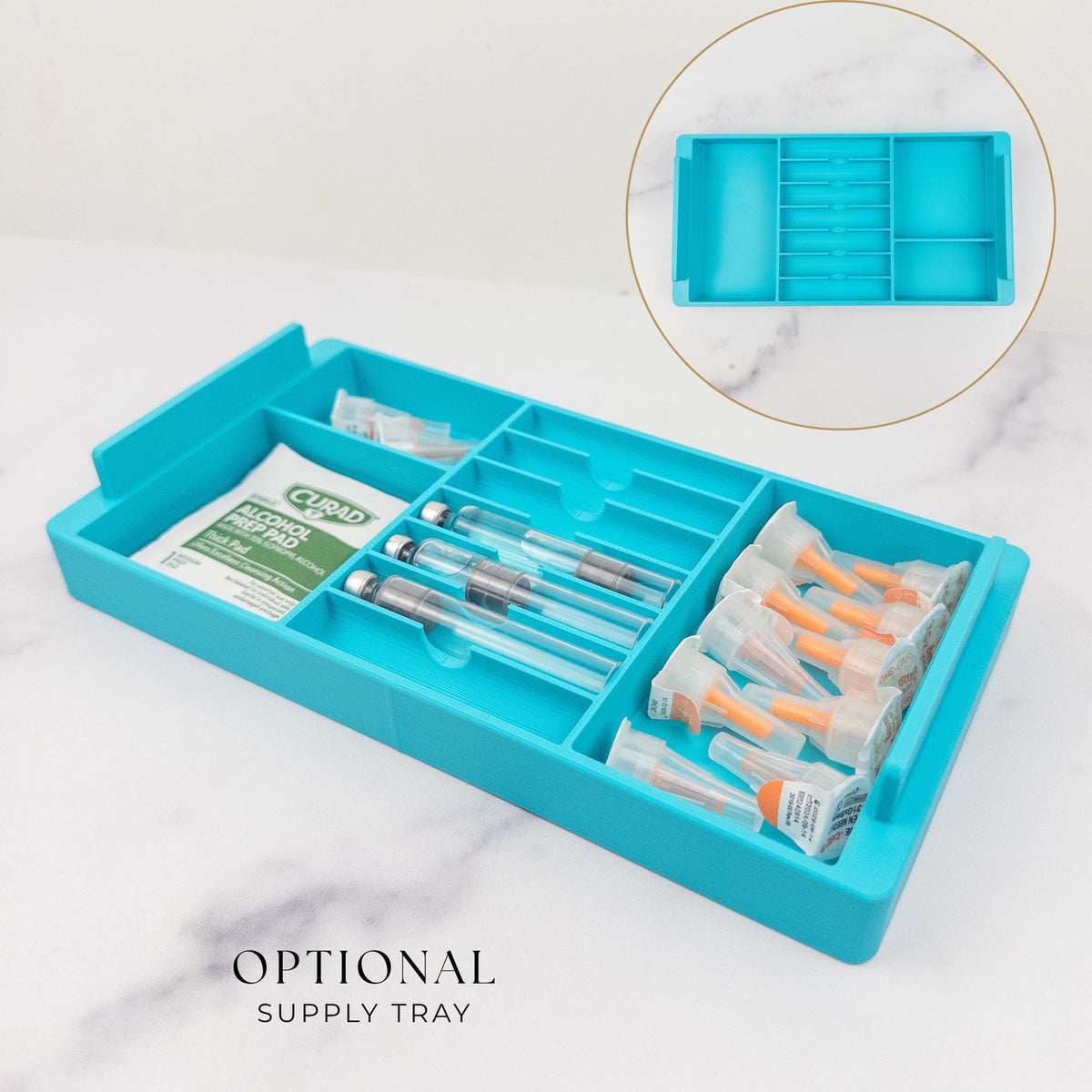 Stacking Injection Pen Tray Organizer