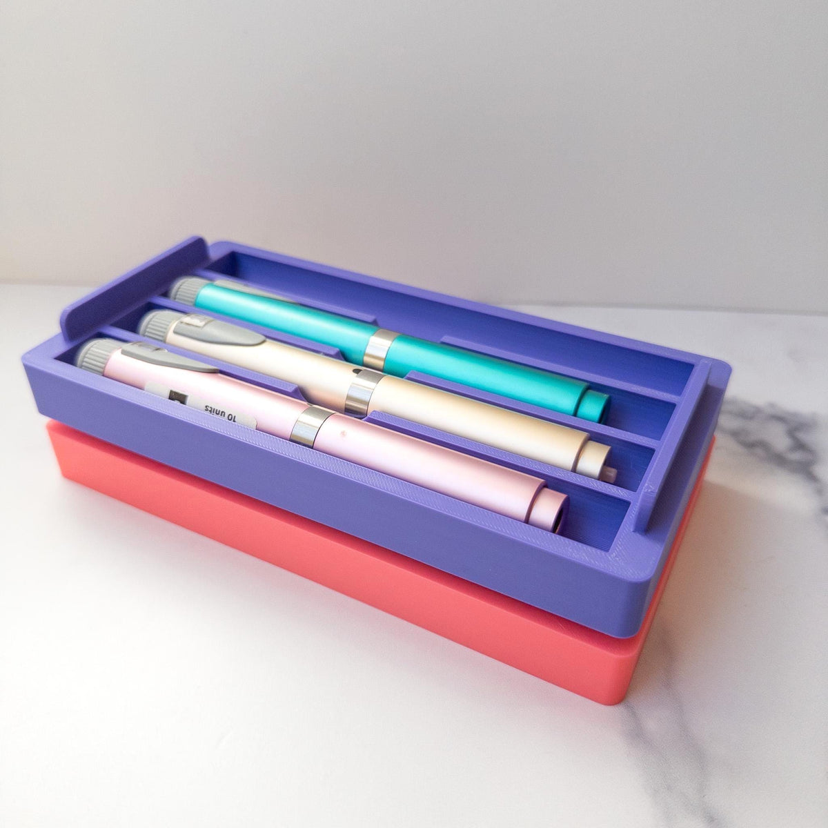 Stacking Injection Pen Tray Organizer