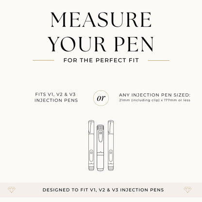 Injection Pen Storage Case for 3 to 6 Injection Pens