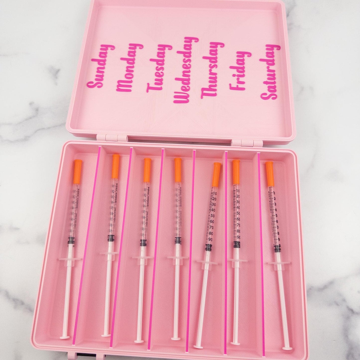 7 Day Prefilled Syringe Organizer | 3D Printed Syringe Case