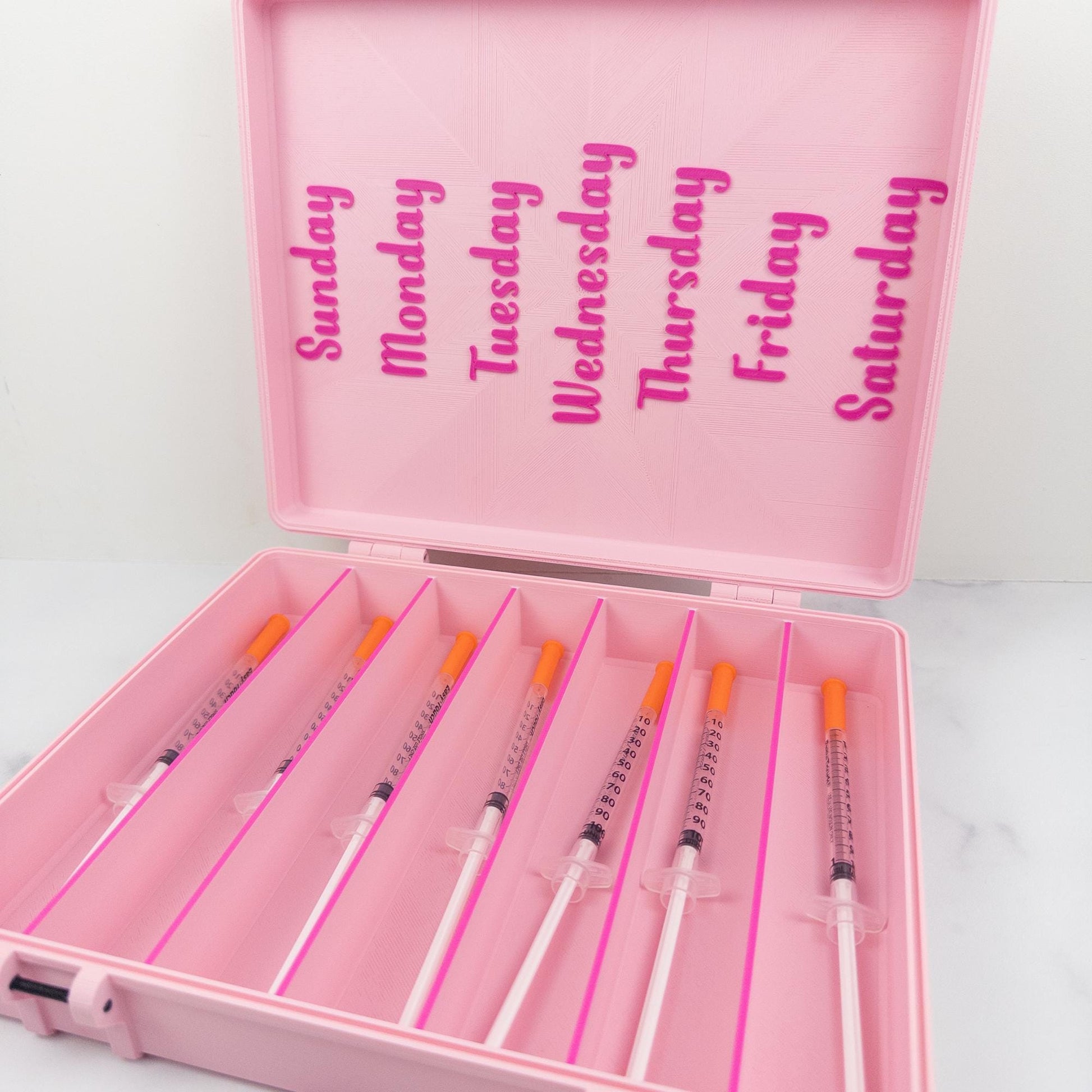 7 Day Prefilled Syringe Organizer | 3D Printed Syringe Case