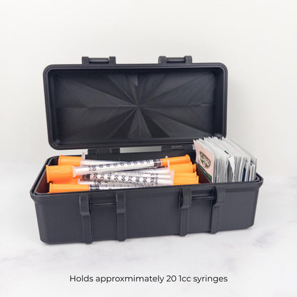 Syringe and Wipe Storage Case