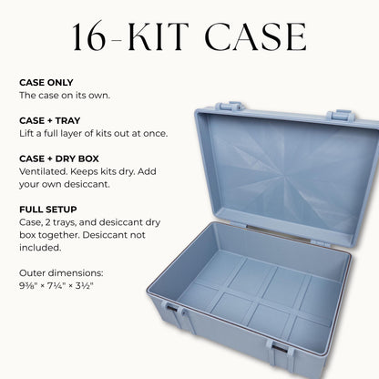 Peptide Kit Storage Case for 3mL Vial Kit Boxes | Large Latching Organizer