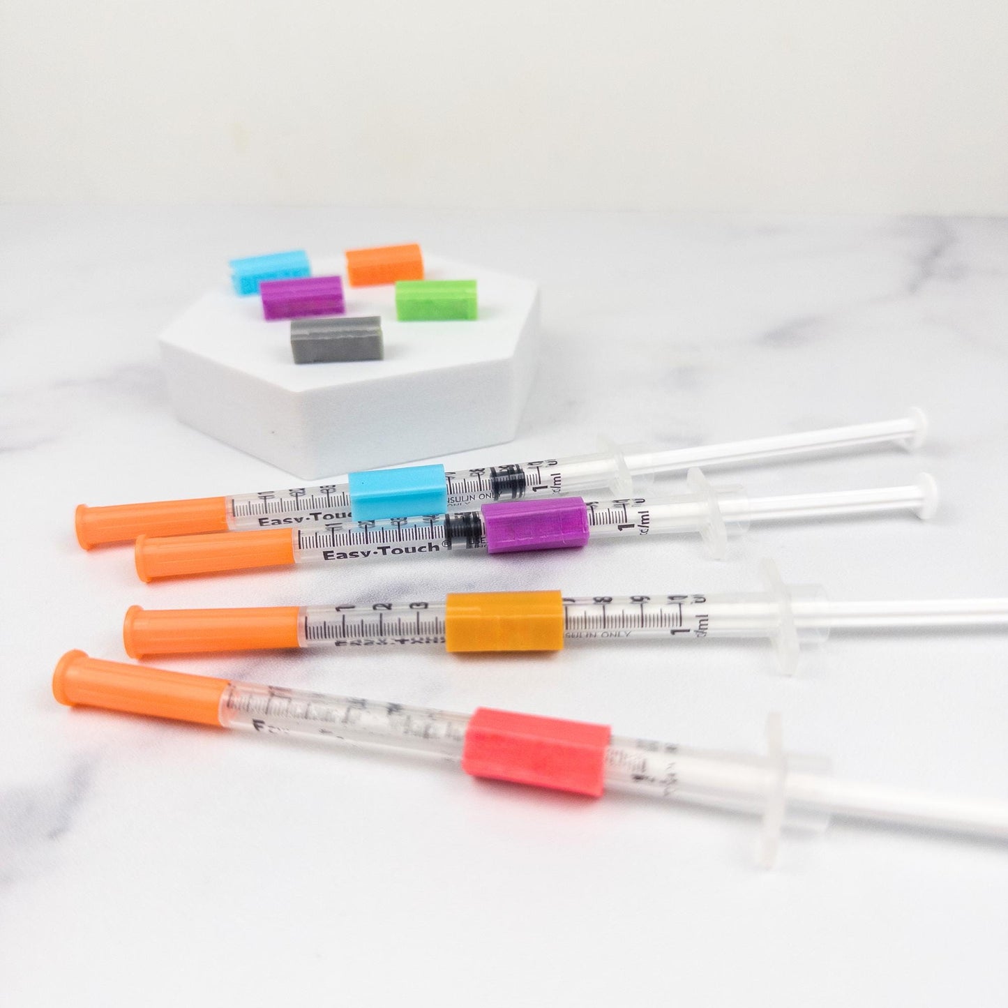 Syringe ID Clips | Color Coded TPU Clips for Prefilled Syringes