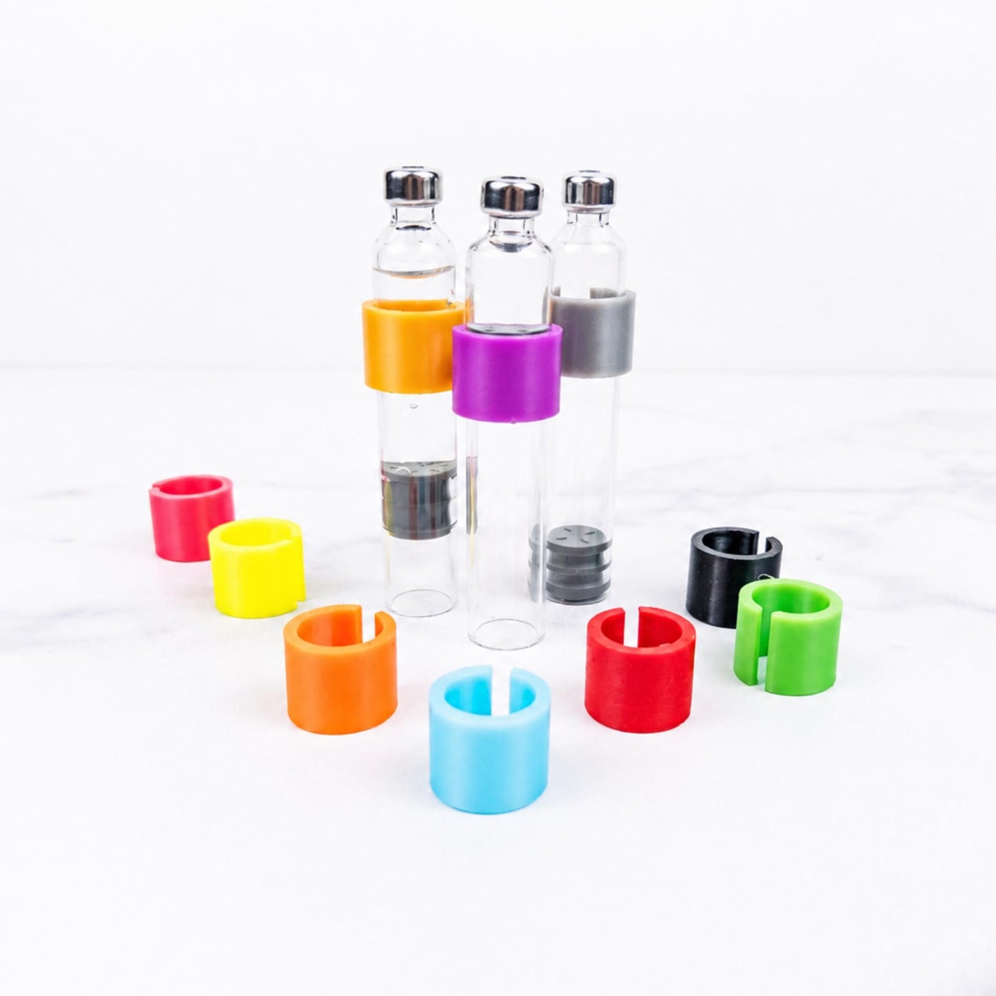 Cartridge ID Clips | Color Coded 3mL Injector Pen Cartridge Clips