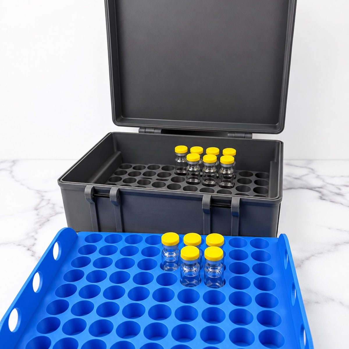 3ml Peptide Vial Case, Holds 200 vials