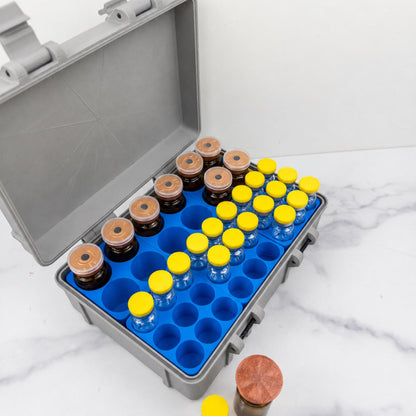 Modular Peptide Organizer Box | 3D Printed Vial Storage for 3ml and 10ml Vials