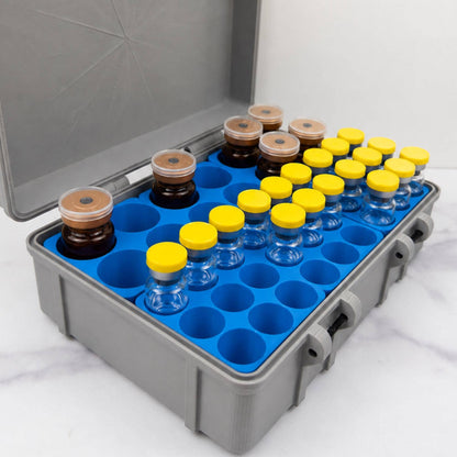 Modular Peptide Organizer Box | 3D Printed Vial Storage for 3ml and 10ml Vials