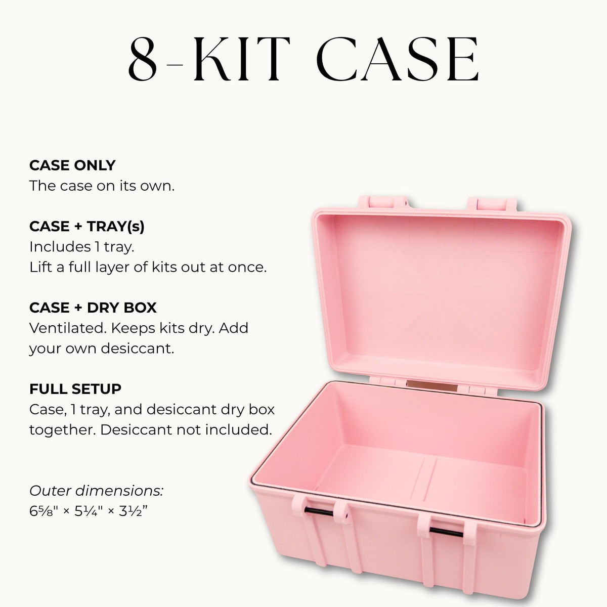 Peptide Kit Storage Case for 3mL Vial Kit Boxes