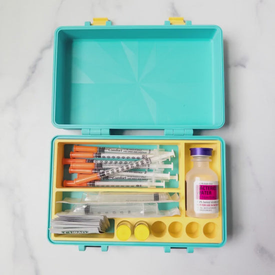 Organizer Case for Peptides, Travel Friendly Injection Organizer