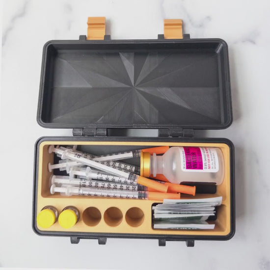 Organizer Case for Peptides, Travel Friendly Injection Organizer