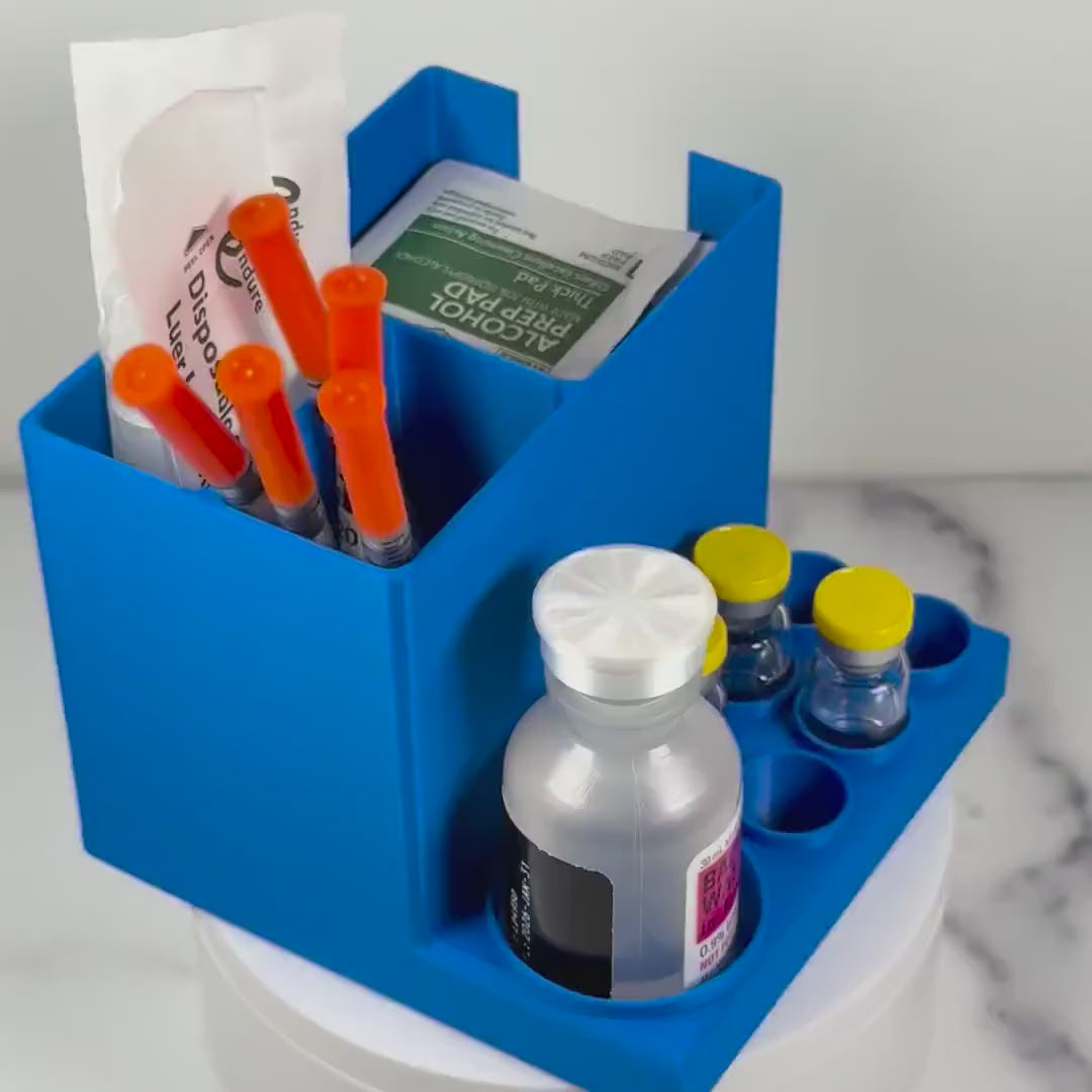 Peptide Station Organizer | Peptide Reconstitution Setup for Supplies