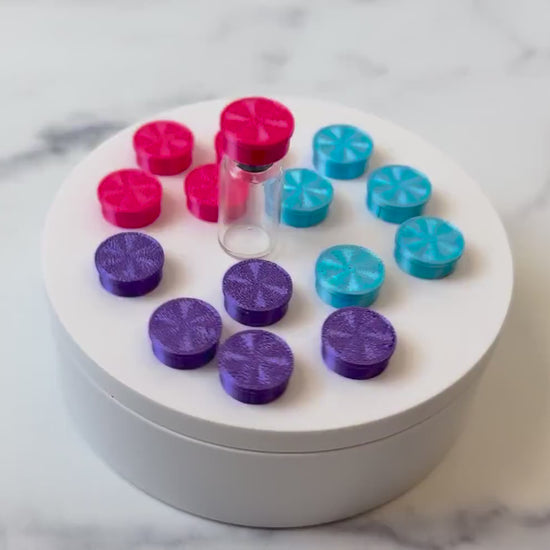 Vial Caps for 3ml, 10 Pack for Snap Off Crimp Caps