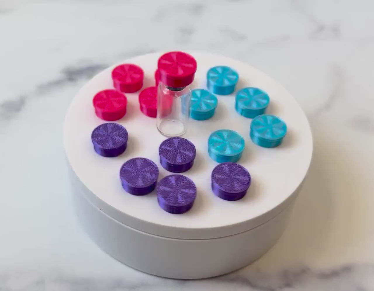 Vial Caps for 3ml, 10 Pack for Snap Off Crimp Caps