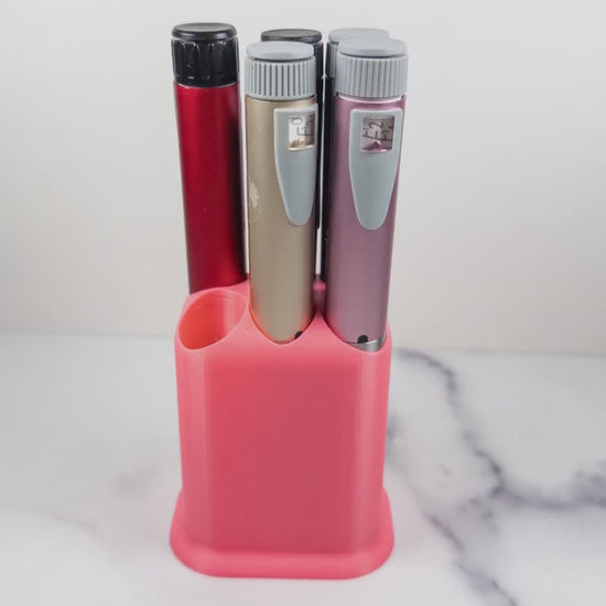 Injector Pen Holder | Peptide and Insulin Pen Organizer Cup | Fits V1 and V2 Pens