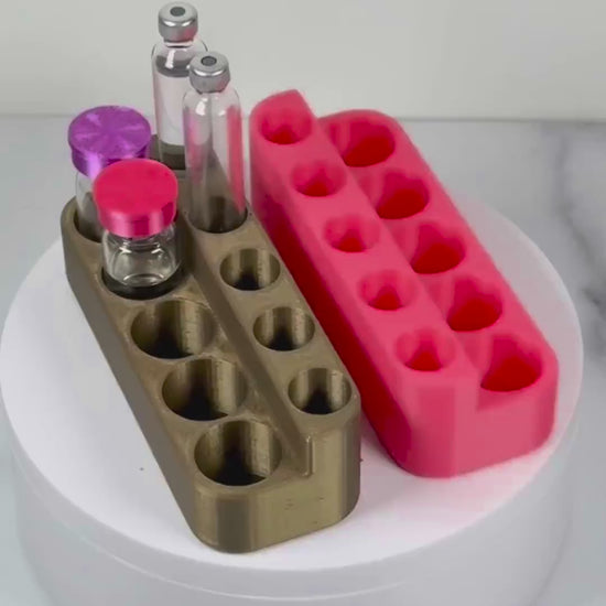 Peptide Cartridge & Vial Holder | Filling Station Organizer for Injection Pens